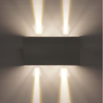 LED vägglampa för utomhusbruk LED/12W/230V IP54 vit
