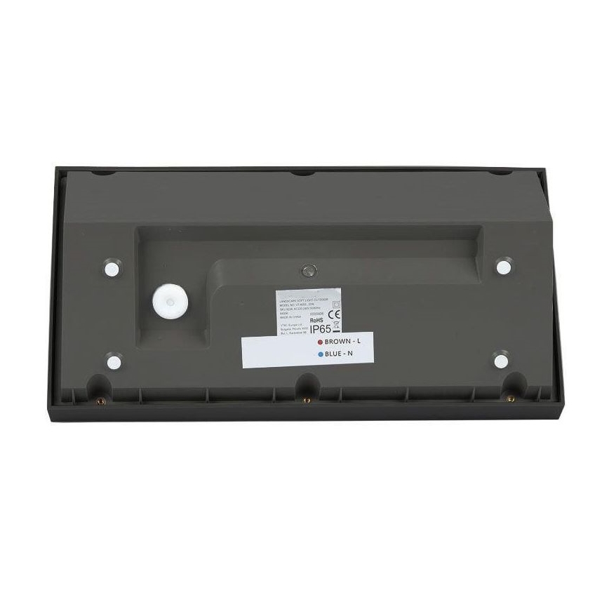 LED vägglampa för utomhusbruk LED/20W/230V 3000K IP65 svart