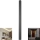 LED-vägglampa för utomhusbruk LED/23W/230V 4000K IP65 141 cm antracit