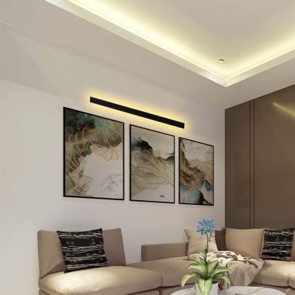 LED-vägglampa för utomhusbruk LED/23W/230V 4000K IP65 141 cm antracit