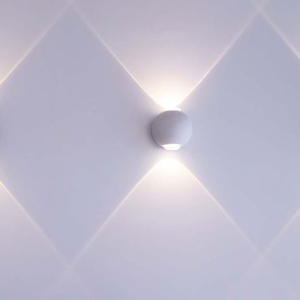 LED vägglampa för utomhusbruk LED/2W/230V 4000K IP54 vit