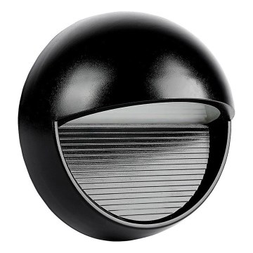 LED vägglampa för utomhusbruk LED/3W/230V 4000K IP65 svart