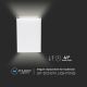 LED vägglampa för utomhusbruk LED/4W/230V 6400K IP65 vit