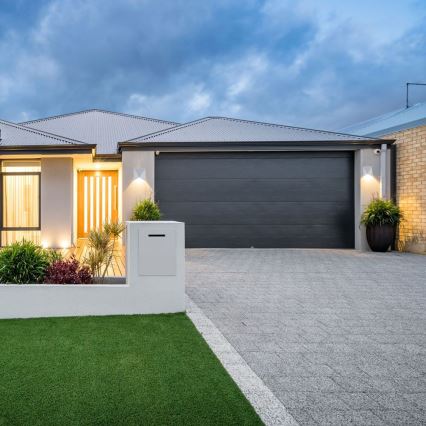 LED vägglampa för utomhusbruk LED/5W/230V 3000K IP65 grå