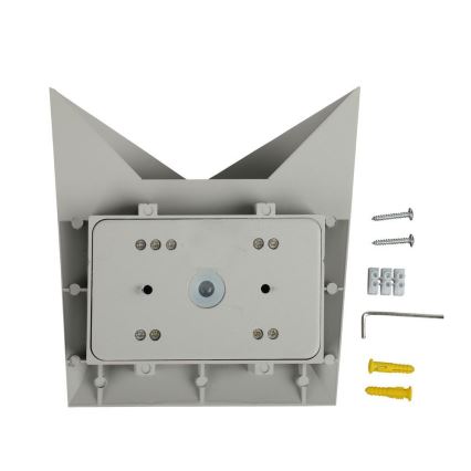 LED vägglampa för utomhusbruk LED/5W/230V 3000K IP65 grå