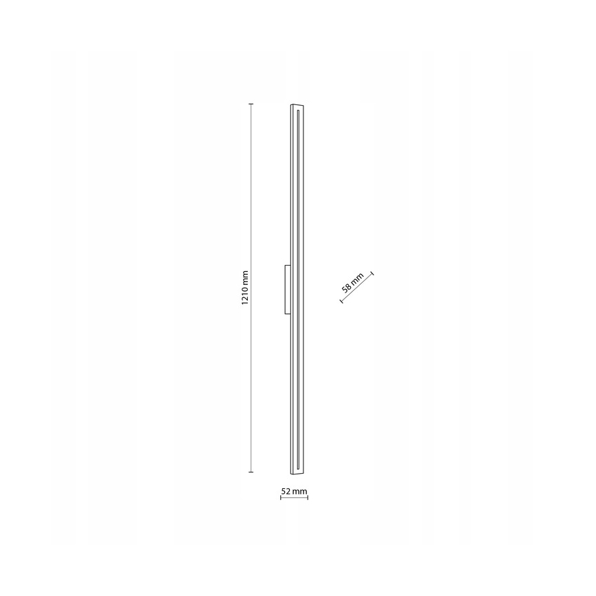 LED vägglampa för utomhusbruk LINEA LED/30W/230V IP65 121 cm antracit