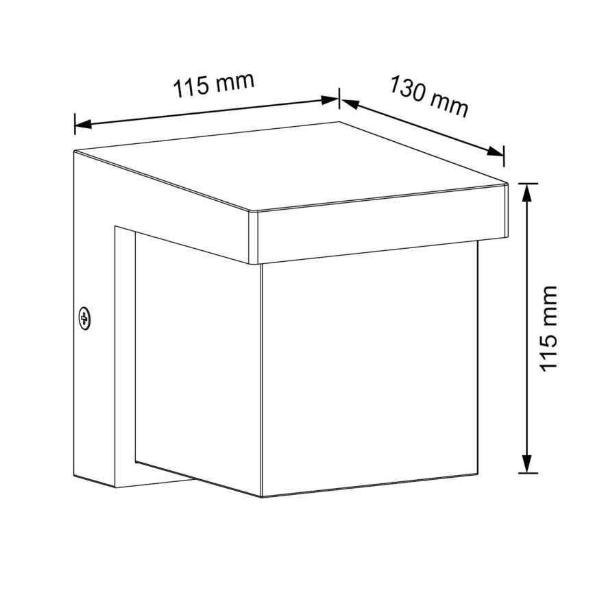 LED vägglampa för utomhusbruk MORGAN LED/10W/230V IP54