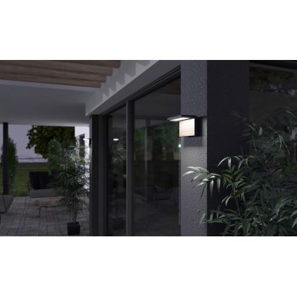LED vägglampa för utomhusbruk NATURA LED/12W/230V 4000K IP65 brun/antracit