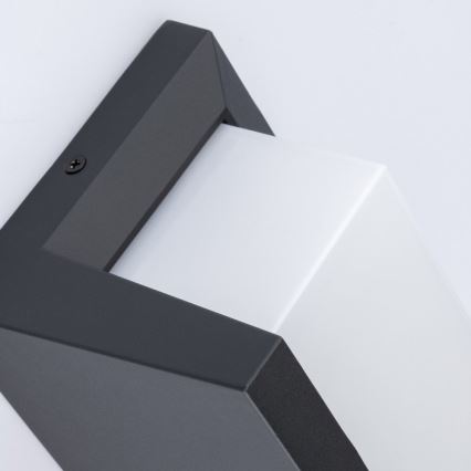 LED vägglampa för utomhusbruk NEELY 1xE27/9W/230V 4000K IP54 antracit