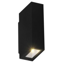 LED vägglampa för utomhusbruk ORLEAN 2xLED/2,5W/230V svart IP54