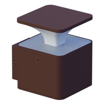 LED vägglampa för utomhusbruk ORNELA LED/6W/230V 3000K IP54 brun