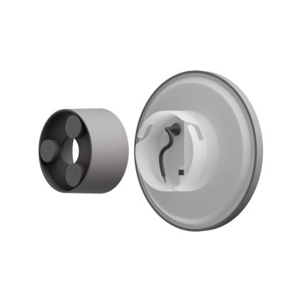 LED vägglampa för utomhusbruk PIATTA LED/18W/230V 3000/4000/6000K diameter 25 cm IP44 grå