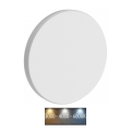 LED vägglampa för utomhusbruk PIATTA LED/9W/230V 3000/4000/6000K diameter 12 cm IP44 vit