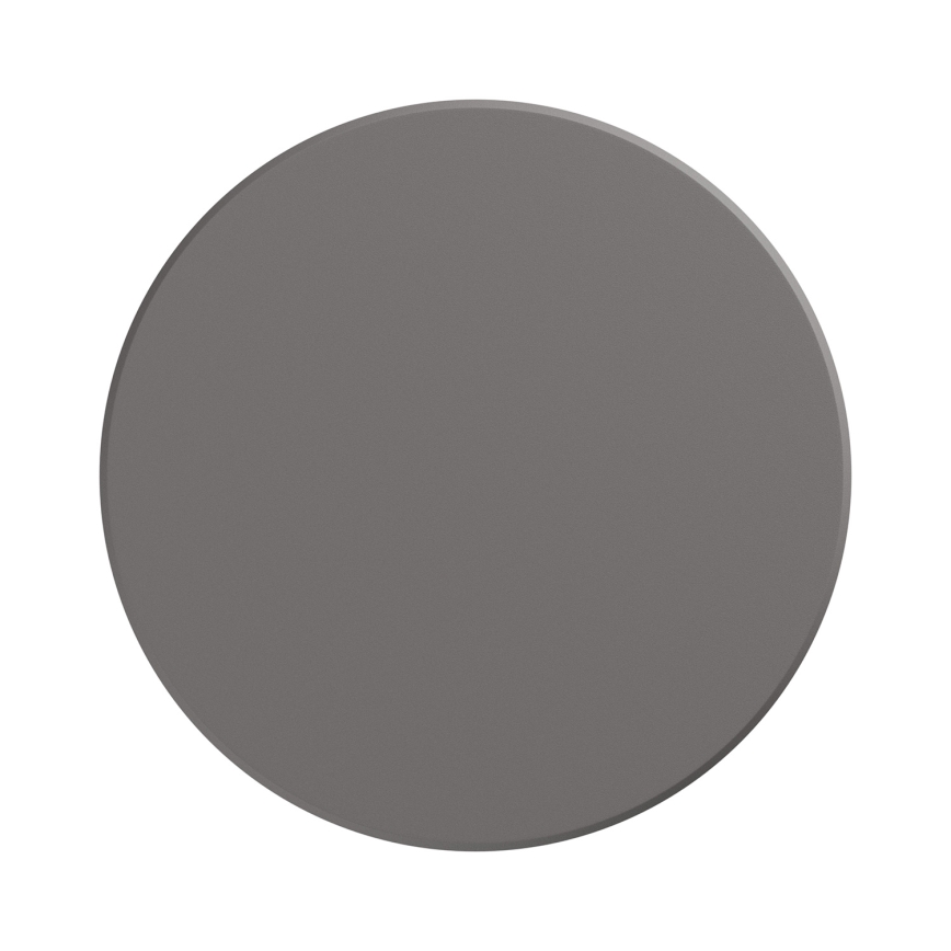 LED vägglampa för utomhusbruk PIATTA LED/9W/230V 3000/4000/6000K diameter 12 cm IP44 grå