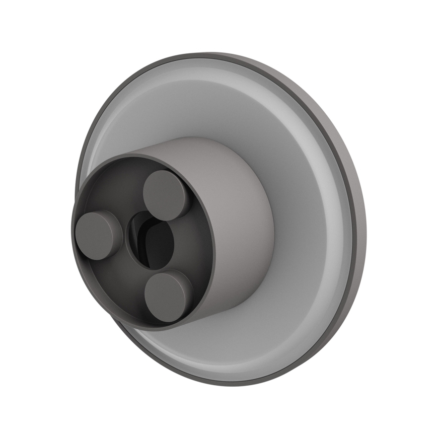 LED vägglampa för utomhusbruk PIATTA LED/9W/230V 3000/4000/6000K diameter 12 cm IP44 grå