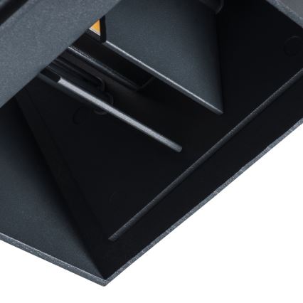 LED vägglampa för utomhusbruk REKA LED/7W/230V IP54 antracit