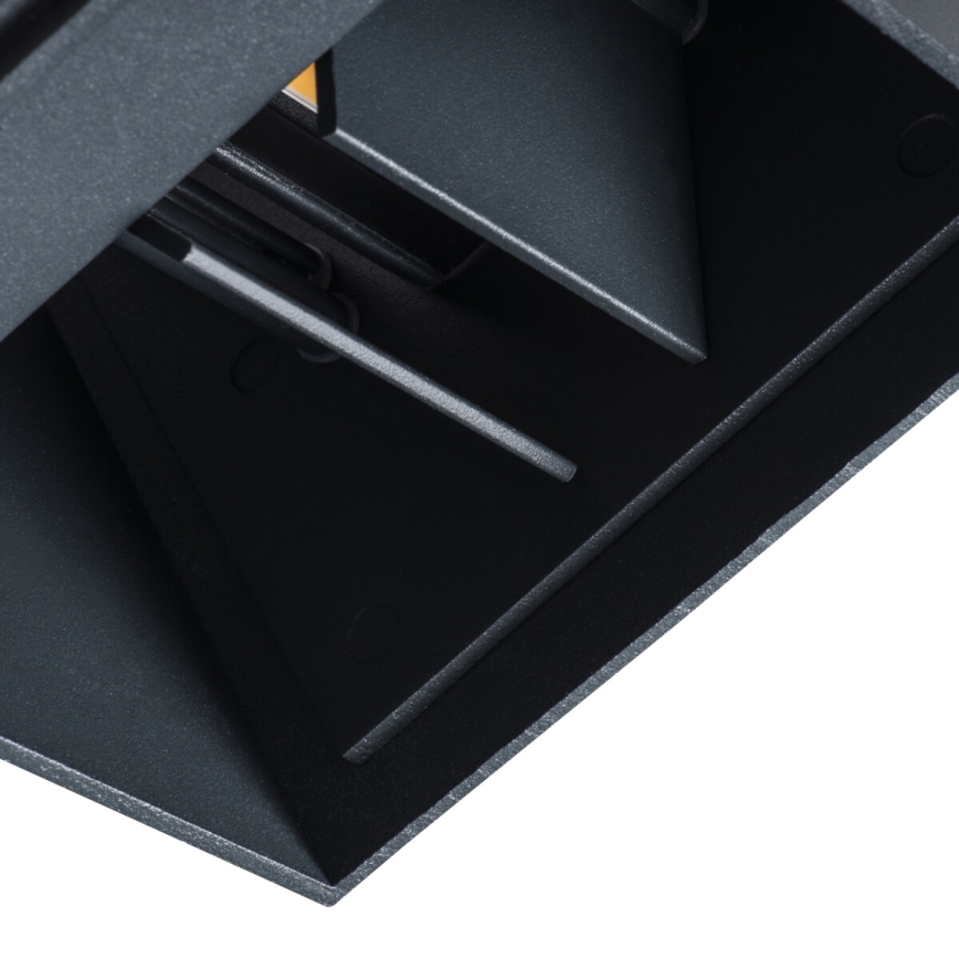 LED vägglampa för utomhusbruk REKA LED/7W/230V IP54 antracit