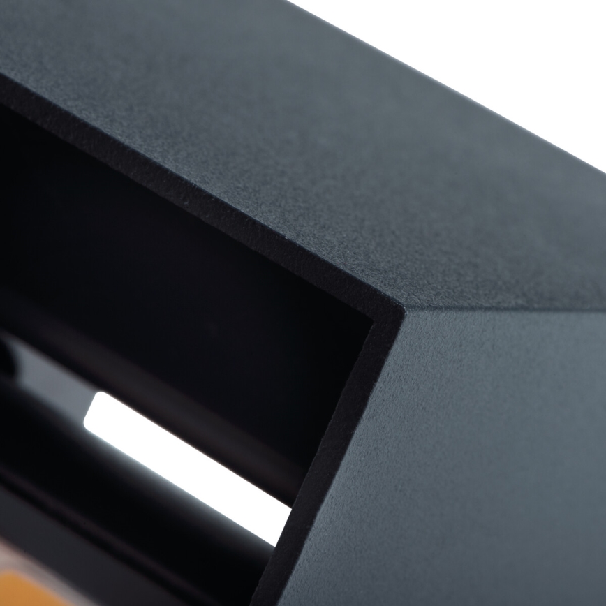 LED vägglampa för utomhusbruk REKA LED/7W/230V IP54 antracit