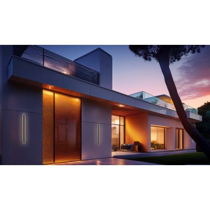 LED vägglampa för utomhusbruk STICK LED/12W/230V IP65 3000K 30 cm