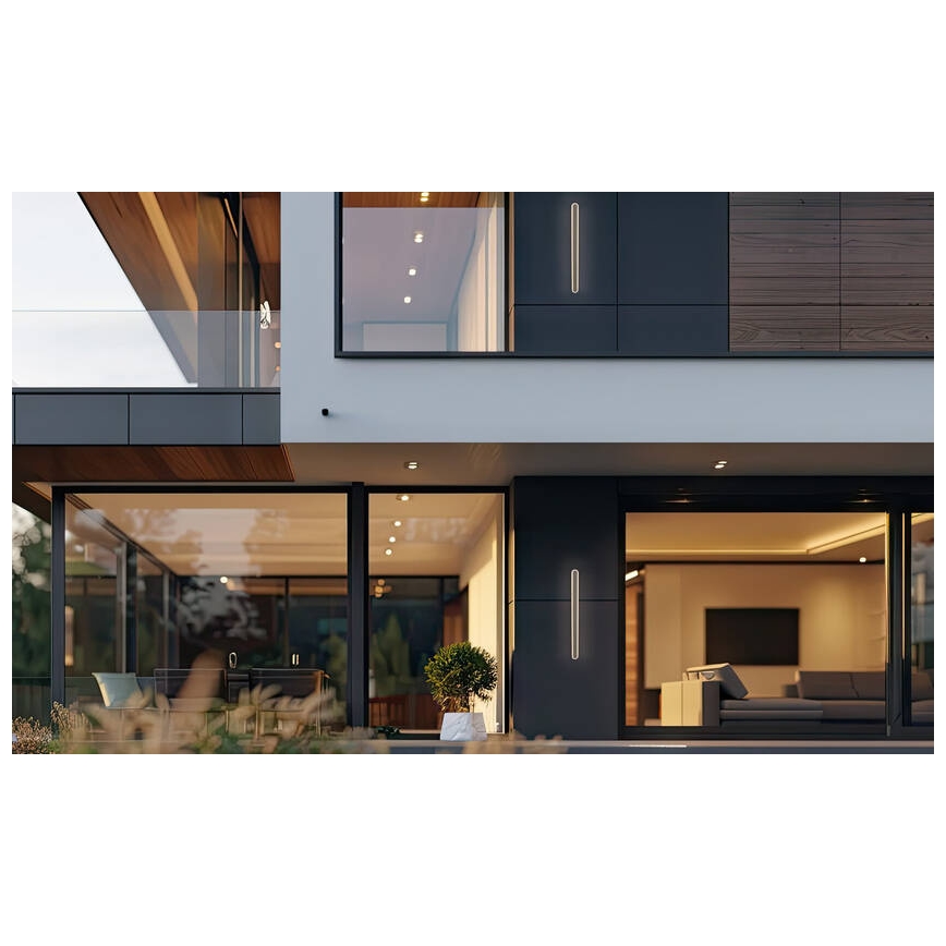 LED vägglampa för utomhusbruk STICK LED/28W/230V IP65 3000K 90 cm