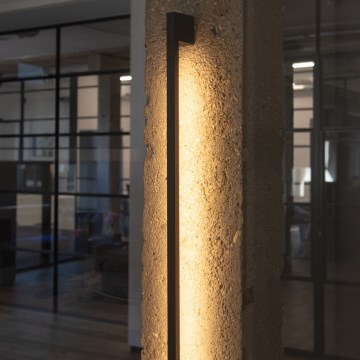 LED vägglampa för utomhusbruk YALTE LED/11W/230V 4000K IP54 svart