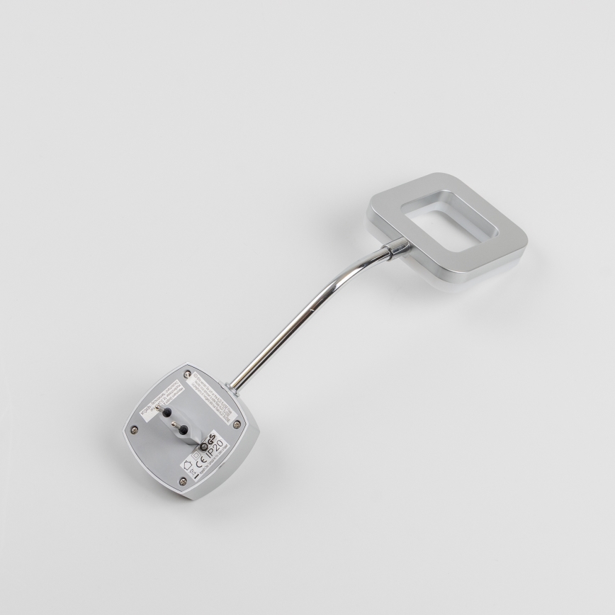 LED vägglampa för vägguttag LED/3,2W/230V matt krom
