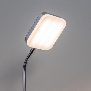 LED-vägglampa för vägguttag LED/3,2W/230V polerad krom