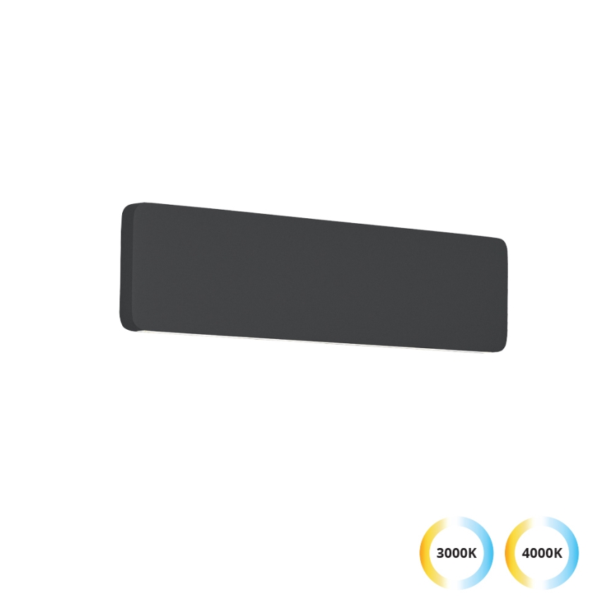 LED vägglampa KELDA LED/12W/230V 3000K/4000K svart