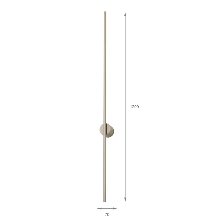 LED vägglampa LANA LED/12W/230V 4000K beige