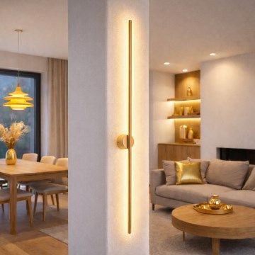 LED vägglampa LANA LED/12W/230V 4000K matt guld