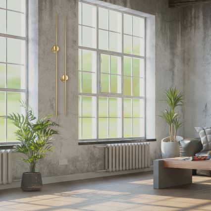 LED vägglampa LANA LED/12W/230V 4000K matt guld
