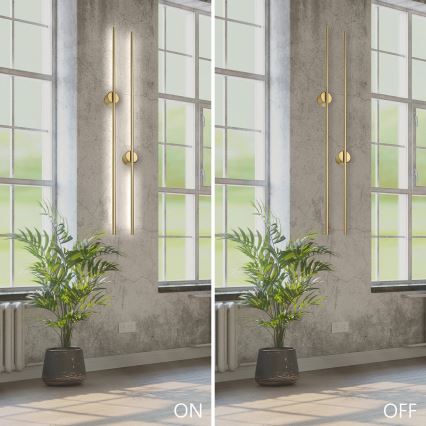 LED vägglampa LANA LED/12W/230V 4000K matt guld