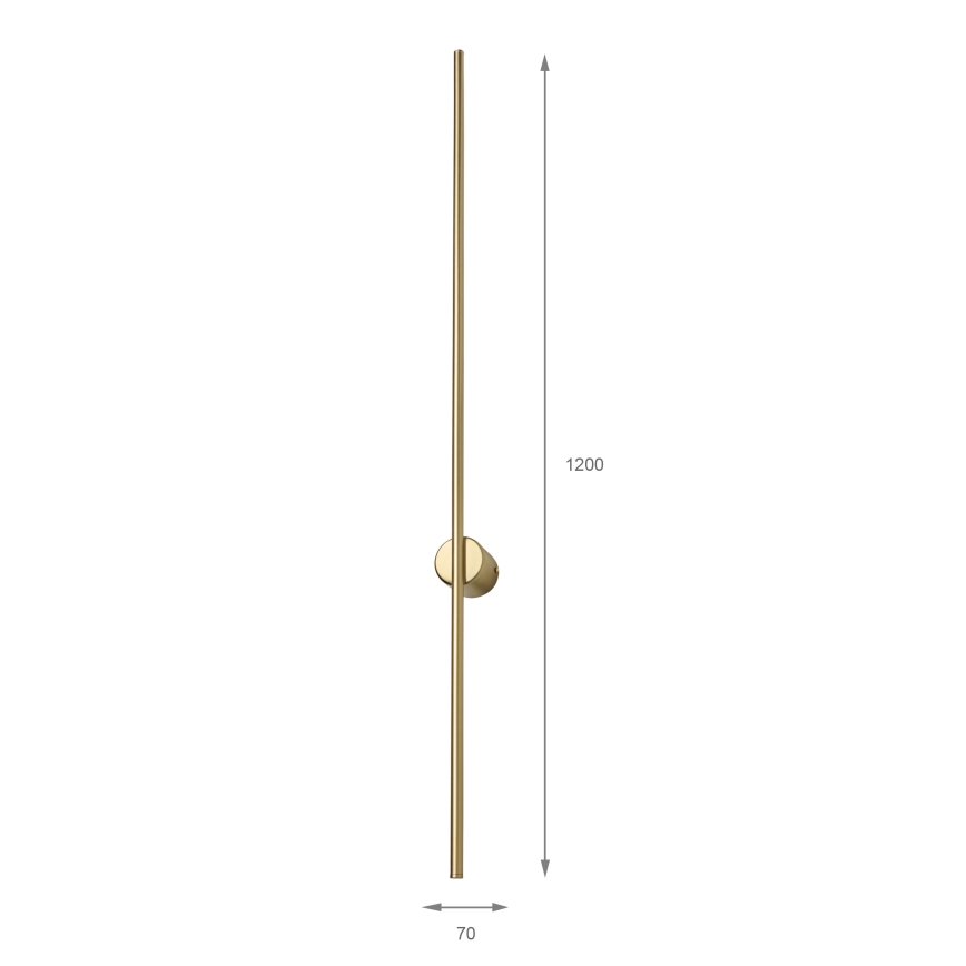 LED vägglampa LANA LED/12W/230V 4000K matt guld