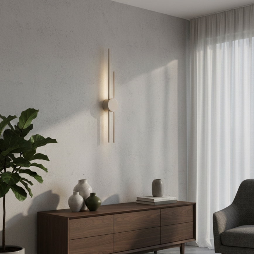 LED-vägglampa LANA LED/15W/230V 4000K beige