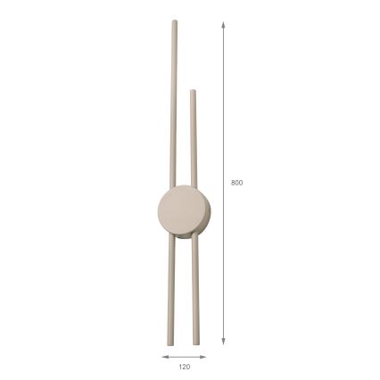 LED-vägglampa LANA LED/15W/230V 4000K beige
