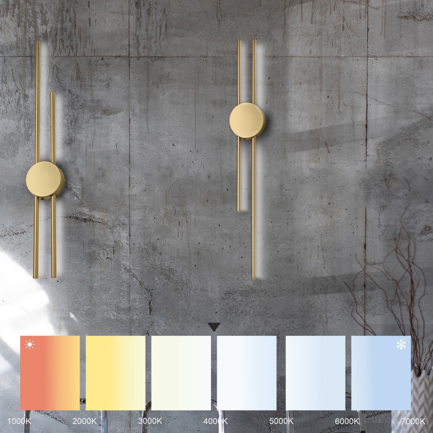 LED-vägglampa LANA LED/15W/230V 4000K matt guld