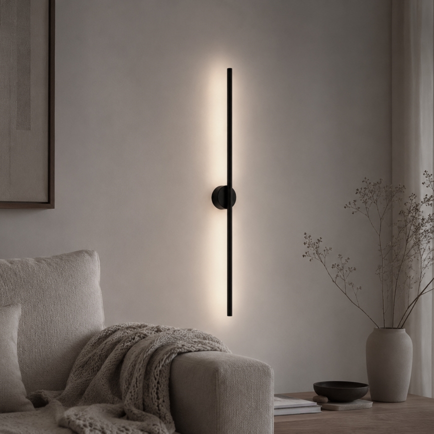 LED vägglampa LANA LED/7W/230V 4000K svart