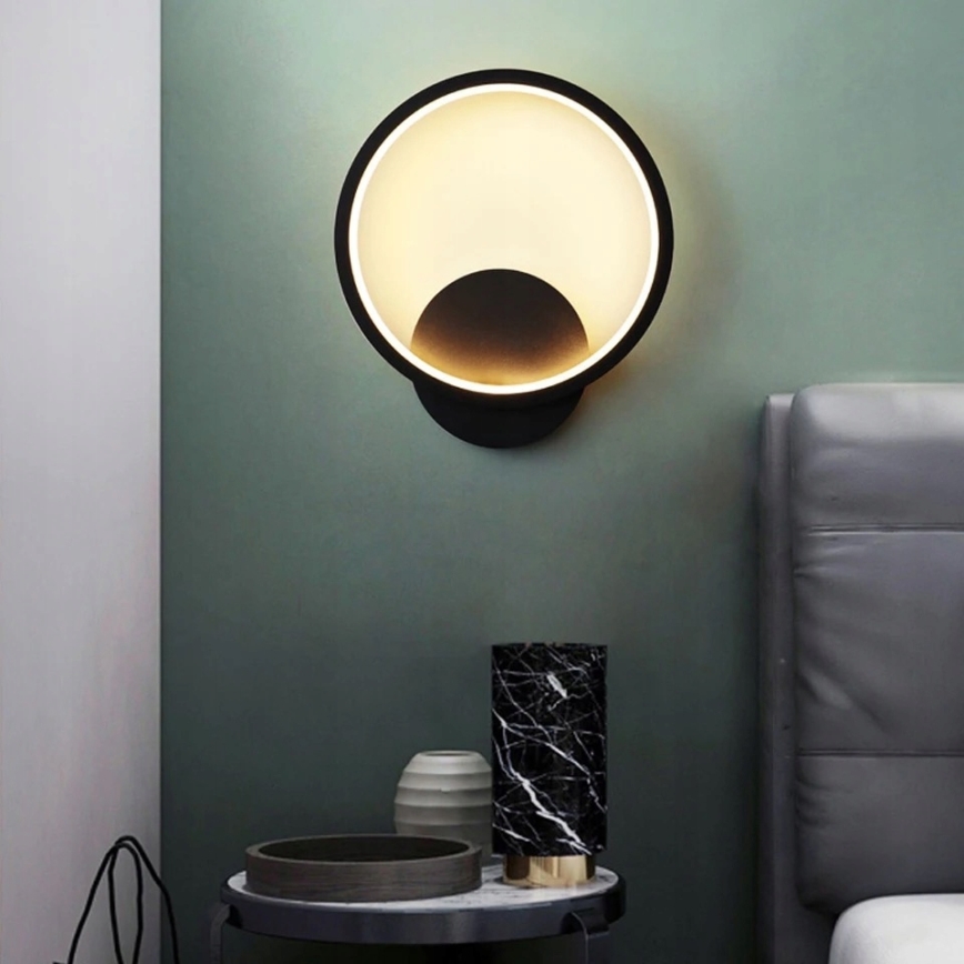 LED-vägglampa LED/14W/230V svart