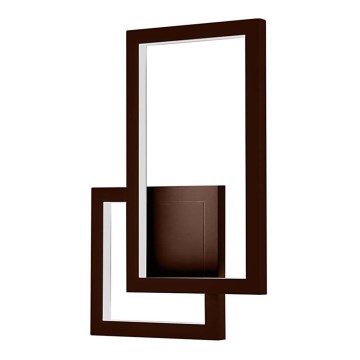 LED Vägglampa LED/20W/230V 3000K brun