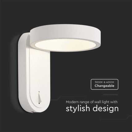 LED Vägglampa LED/5W/230V 3000K/4000K vit