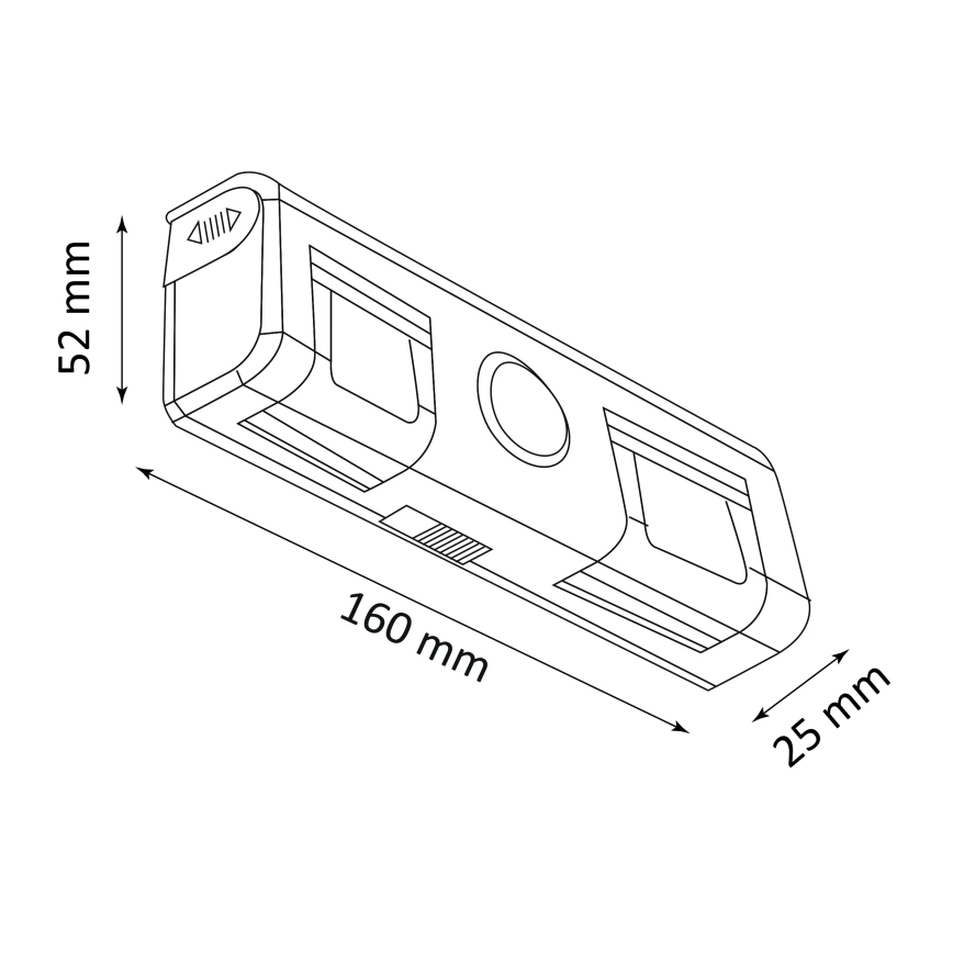 LED Vägglampa med sensor LED/3xAA/4,5V