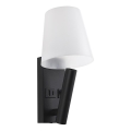LED-vägglampa med USB-port LED/2W/230V 3000K svart/vit