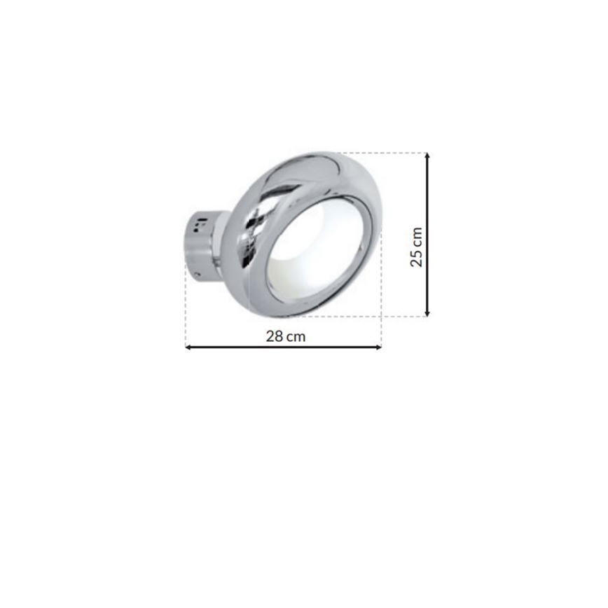 LED-vägglampa MERCURIO LED/12W/230V