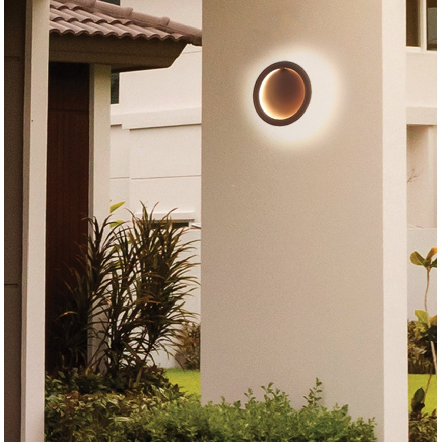 LED-vägglampa PALERMO LED/16W/230V brun