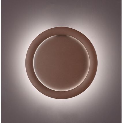 LED-vägglampa PALERMO LED/16W/230V brun
