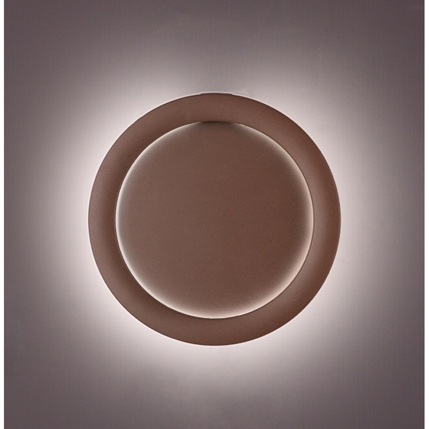 LED-vägglampa PALERMO LED/16W/230V brun