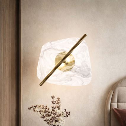 LED-vägglampa RELAX LED/5W/230V guld/vit