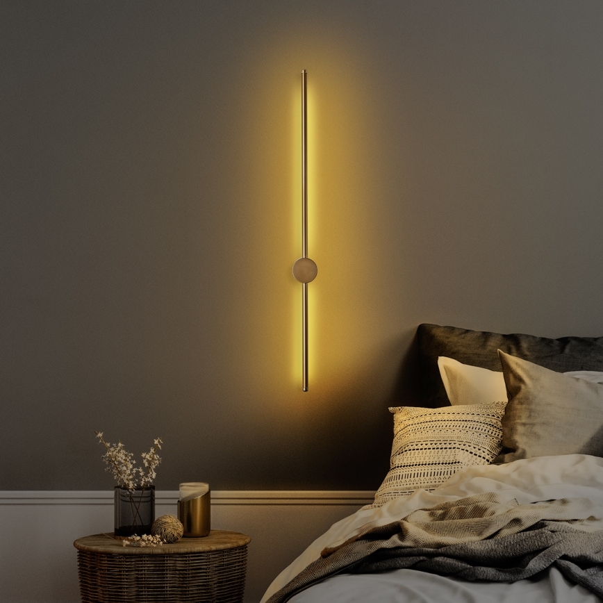 LED-vägglampa SWORD LED/13W/230V 3000K matt guld