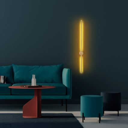 LED-vägglampa SWORD LED/13W/230V 3000K matt guld