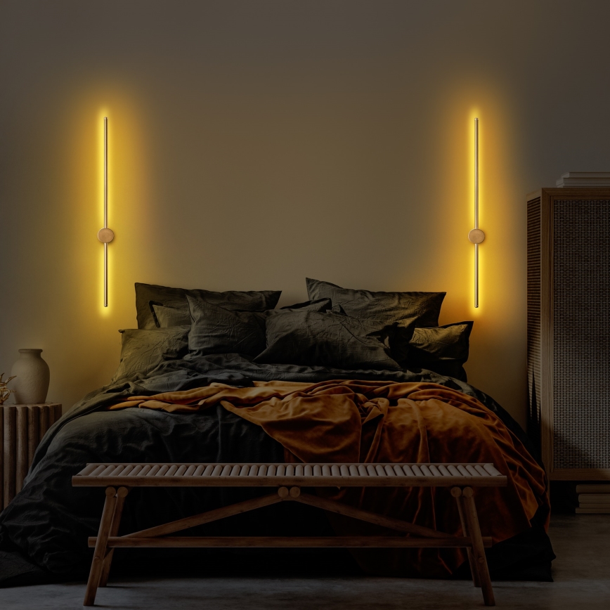 LED-vägglampa SWORD LED/13W/230V 3000K matt guld